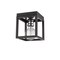 Z-Lite Kube 1 Light Flush Mount, Matte Black 480F1-MB-CH - alternate 2